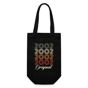 2002 Cadeau D'anniversaire Vintage Original 2002 - Sac à bouteille - noir - Devant