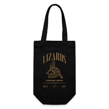 Leopard Gecko Modern Reptile Keeper Streetwear - Sac à bouteille - noir - Devant