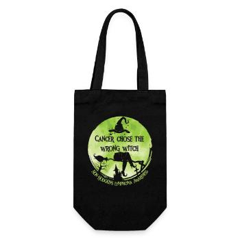 Cancer Lime Non Hodgkin Lymphoma - Gift Bag for Bottles - black - Front