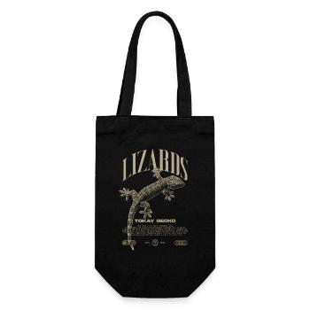 Tokay Gecko Modern Reptile Keeper Streetwear - Geschenkbeutel für Flaschen - Schwarz - Vorne
