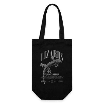 Tokay Gecko Modern Reptile Keeper Streetwear - Geschenkbeutel für Flaschen - Schwarz - Vorne