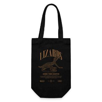 Moniteur d’arbre vert Streetwear gardien de lézard - Sac à bouteille - noir - Devant