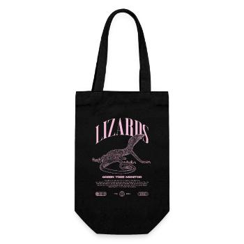 Moniteur d’arbre vert Streetwear gardien de lézard - Sac à bouteille - noir - Devant