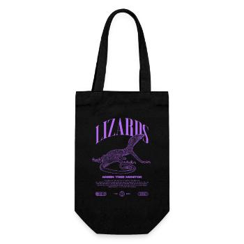 Moniteur d’arbre vert Streetwear gardien de lézard - Sac à bouteille - noir - Devant