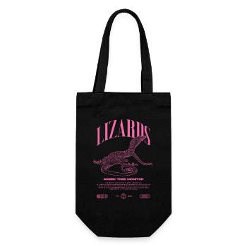 Moniteur d’arbre vert Streetwear gardien de lézard - Sac à bouteille - noir - Devant
