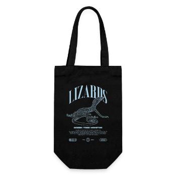 Moniteur d’arbre vert Streetwear gardien de lézard - Sac à bouteille - noir - Devant