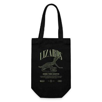 Moniteur d’arbre vert Streetwear gardien de lézard - Sac à bouteille - noir - Devant