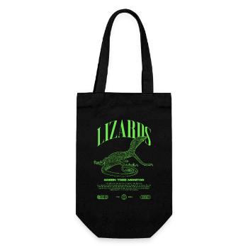 Moniteur d’arbre vert Streetwear gardien de lézard - Sac à bouteille - noir - Devant