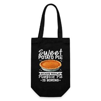 Sweet Potato Pie Lover Gift - Gift Bag for Bottles - black - Front