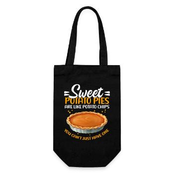 Les gâteaux de patates douces sont comme un cadeau - Sac à bouteille - noir - Devant