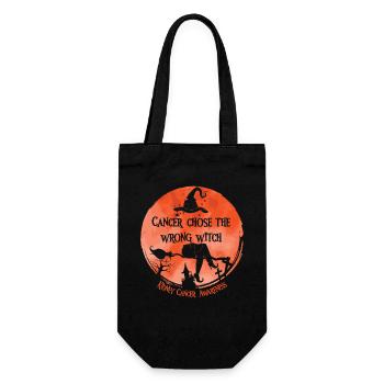 Cancer Witch Orange Kidney Cancer - Gift Bag for Bottles - black - Front