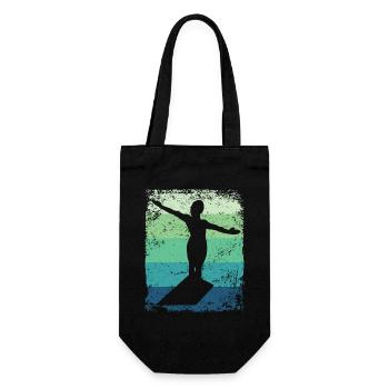 Synchronized Water Diver High Diver - Gift Bag for Bottles - black - Front