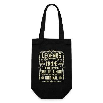 Hergestellt im Jahr 1944 Vintage Geburtstagsgeschenk 1944 - Geschenkbeutel für Flaschen - Schwarz - Vorne