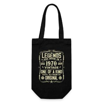 Fabriqué En 1970 Vintage Cadeau Anniversaire 1970 - Sac à bouteille - noir - Devant