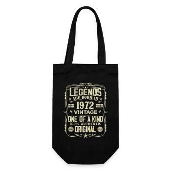 Fabriqué En 1972 Vintage Cadeau Anniversaire 1972 - Sac à bouteille - noir - Devant