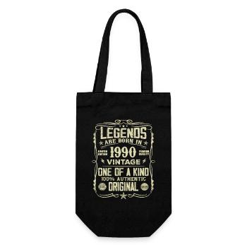 Fabriqué En 1990 Vintage Cadeau Anniversaire 1990 - Sac à bouteille - noir - Devant