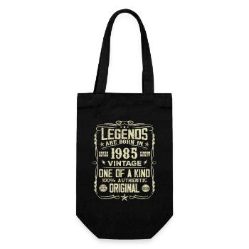 Made In 1985 Vintage Anniversary Gift 1985 - Gift Bag for Bottles - black - Front