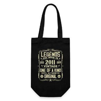 Made In 2011 Vintage Anniversary Gift 2011 - Gift Bag for Bottles - black - Front