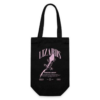 Gecko à crête Streetwear gardien de lézard - Sac à bouteille - noir - Devant