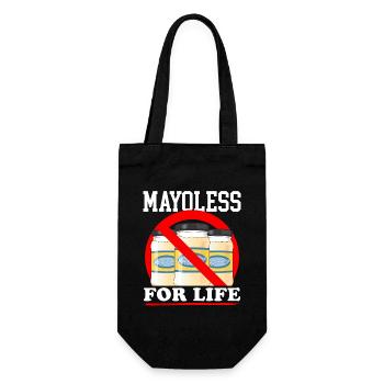 Mayonnaise Mayoless Mayo Gift - Gift Bag for Bottles - black - Front