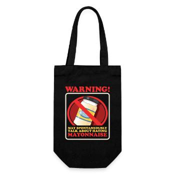Mayo Funny Mayonnaise Gift - Gift Bag for Bottles - black - Front
