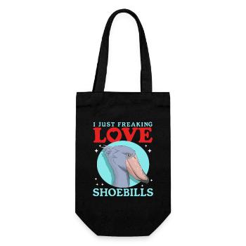 Shoebill oiseaux Shoebill oiseau cadeau - Sac à bouteille - noir - Devant