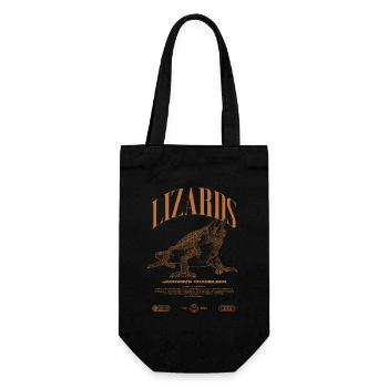 Jackson's Chamäleon Streetwear Eidechsenwärter - Geschenkbeutel für Flaschen - Schwarz - Vorne