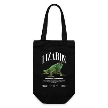 Jackson's Chamäleon Streetwear Eidechsenwärter - Geschenkbeutel für Flaschen - Schwarz - Vorne