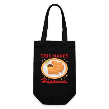 Lumpia Spring Roll Loempia Gift - Gift Bag for Bottles - black - Front