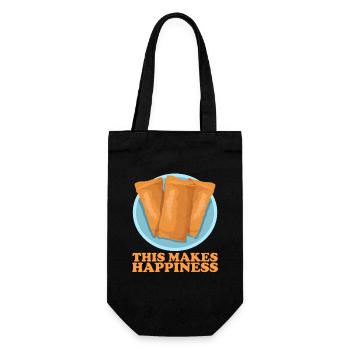 Lumpia Loempia Spring Roll Gift - Gift Bag for Bottles - black - Front