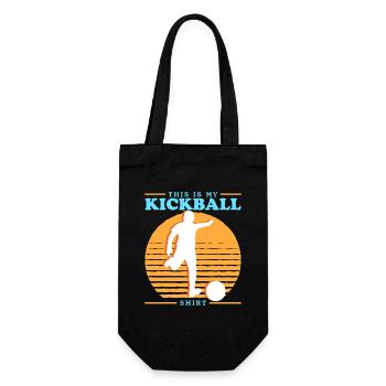 Kickball Kickballer Kickball Cadeau de joueur - Sac à bouteille - noir - Devant