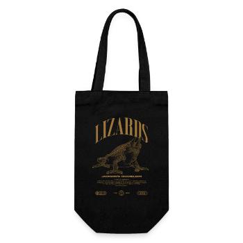 Jackson's Chamäleon Streetwear Eidechsenwärter - Geschenkbeutel für Flaschen - Schwarz - Vorne