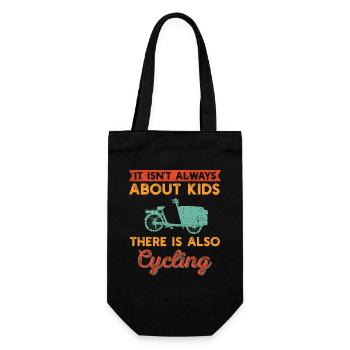 Cargo Bike Parents Bicycle Cargobike - Gift Bag for Bottles - black - Front