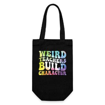Weird Teachers Funny School Teachers - Gift Bag for Bottles - black - Front