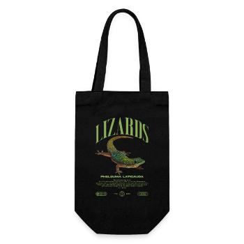 Phelsuma laticauda Day Gecko Lizard Keeper - Gift Bag for Bottles - black - Front