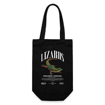 Phelsuma laticauda Day Gecko Lizard Keeper - Gift Bag for Bottles - black - Front