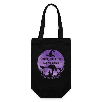 Cancer Sorcière Pancréas Violet - Sac à bouteille - noir - Devant