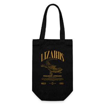 Phelsuma laticauda Day Gecko Lizard Keeper - Gift Bag for Bottles - black - Front