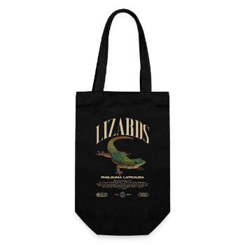 Phelsuma laticauda Day Gecko Lizard Keeper - Gift Bag for Bottles - black - Front