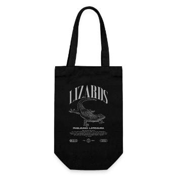 Phelsuma laticauda Day Gecko Lizard Keeper - Gift Bag for Bottles - black - Front