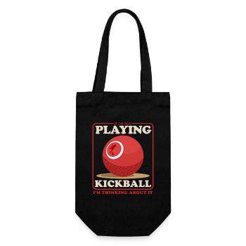 Kickball Kickballer Kickball Cadeau de joueur - Sac à bouteille - noir - Devant