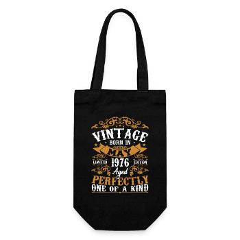 May 1976 Birthday May 1976 Gift May 1976 - Gift Bag for Bottles - black - Front