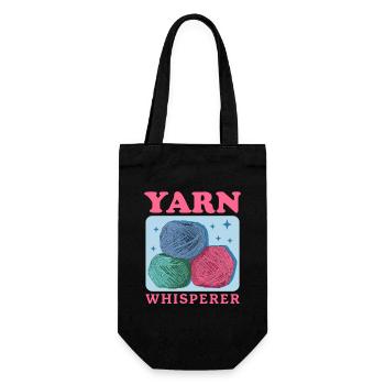 Crochet Crochet Yarn Gift - Gift Bag for Bottles - black - Front