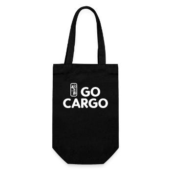 I Go Cargo Bicycle Vintage Cargo Bike - Gift Bag for Bottles - black - Front