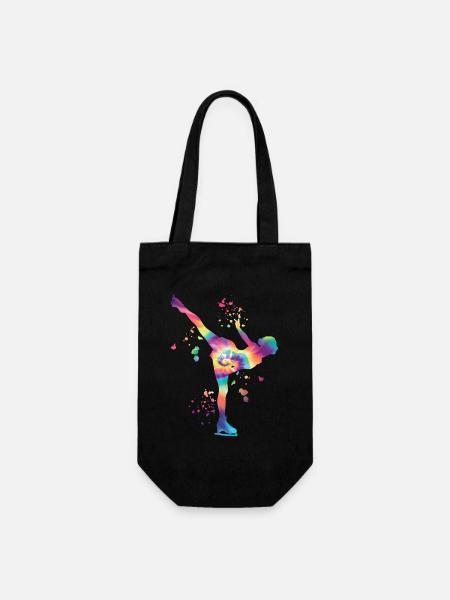 Patineur artistique Patinage sur glace Patinage artistique - Sac à bouteille - noir