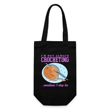 Crochet Crochet Crochet fil Crochet cadeau - Sac à bouteille - noir - Devant