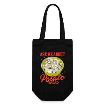 Salade de pommes de terre Salade de pommes de terre cadeau - Sac à bouteille - noir - Devant