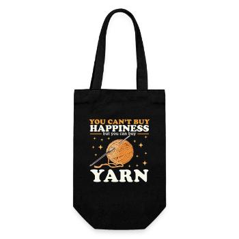 Crochet Crochet Yarn Gift - Gift Bag for Bottles - black - Front