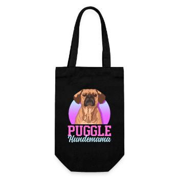 Puggle Dog Mom Dog Owner Gift - Gift Bag for Bottles - black - Front