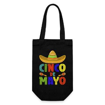 Cinco De Mayo Mexican Fiesta Gift - Gift Bag for Bottles - black - Front